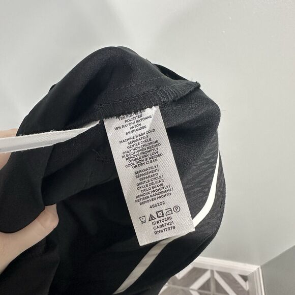 Ann Taylor Womens 10 Black Tie Waist Tapered Ankle Pants Workwear Business - Picture 5 of 5